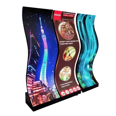কার্ভড P3.07mm নমনীয় LED ভিডিও ডিসপ্লে ইচ্ছামত আকৃতির
