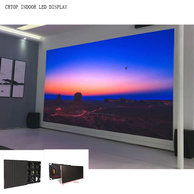 P3mm ইন্ডোর LED প্যানেল স্ক্রীন 576X576mm ক্যাবিনেট সাইজ ডাই কাস্ট বক্স