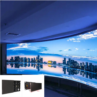 P3mm ইন্ডোর LED প্যানেল স্ক্রীন 576X576mm ক্যাবিনেট সাইজ ডাই কাস্ট বক্স