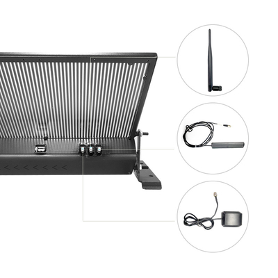শক্তিশালী নমনীয়তার সাথে 1R1G1B 2500cd গাড়ির LED বিজ্ঞাপনের স্ক্রীন