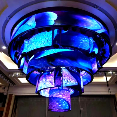 পাতলা P3mm IP20 নমনীয় LED ডিসপ্লে স্ক্রীন 1R1G1B পিক্সেল কাঠামো