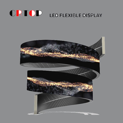 উচ্চ রিফ্রেশ P1.875mm প্রোগ্রামেবল নমনীয় LED ডিসপ্লে ইলাস্টিক নমন