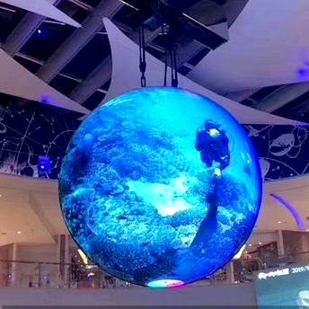P3mm 800cd গোলাকার ক্রিয়েটিভ LED ডিসপ্লে স্ক্রীন 14বিট গ্রেস্কেল
