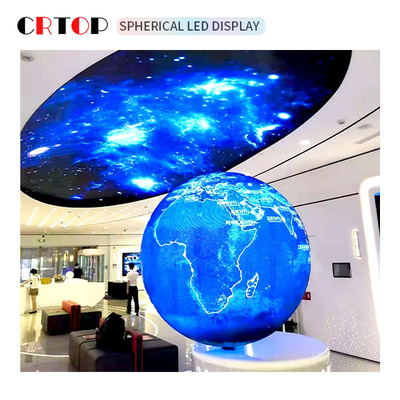 P3mm 800cd ক্রিয়েটিভ LED ডিসপ্লে স্ক্রীন ব্যাস 1m গোলাকার আকৃতি