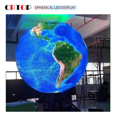 উচ্চ রেজোলিউশন 1m ব্যাস LED গোলক প্রদর্শন চৌম্বকীয় আকর্ষণ