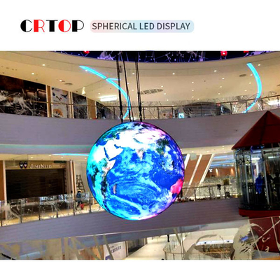 P5mm 1500cd ক্রিয়েটিভ LED ডিসপ্লে স্ক্রীন 2.5 মি ব্যাস গোলাকার