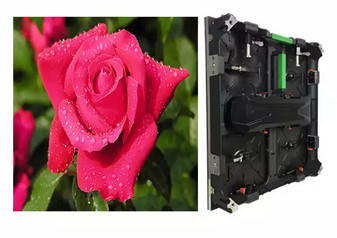 IP65 ওয়াটারপ্রুফ ইন্ডোর রেন্টাল LED স্ক্রীন P4.8 576×576mm ডাই কাস্ট অ্যালুমিনিয়াম ক্যাবিনেট