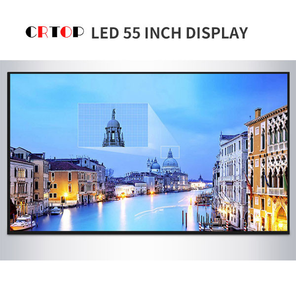 রঙিন P1.25mm ইন্ডোর LED ডিসপ্লে স্ক্রীন 55 ইঞ্চি বড় বাক্স